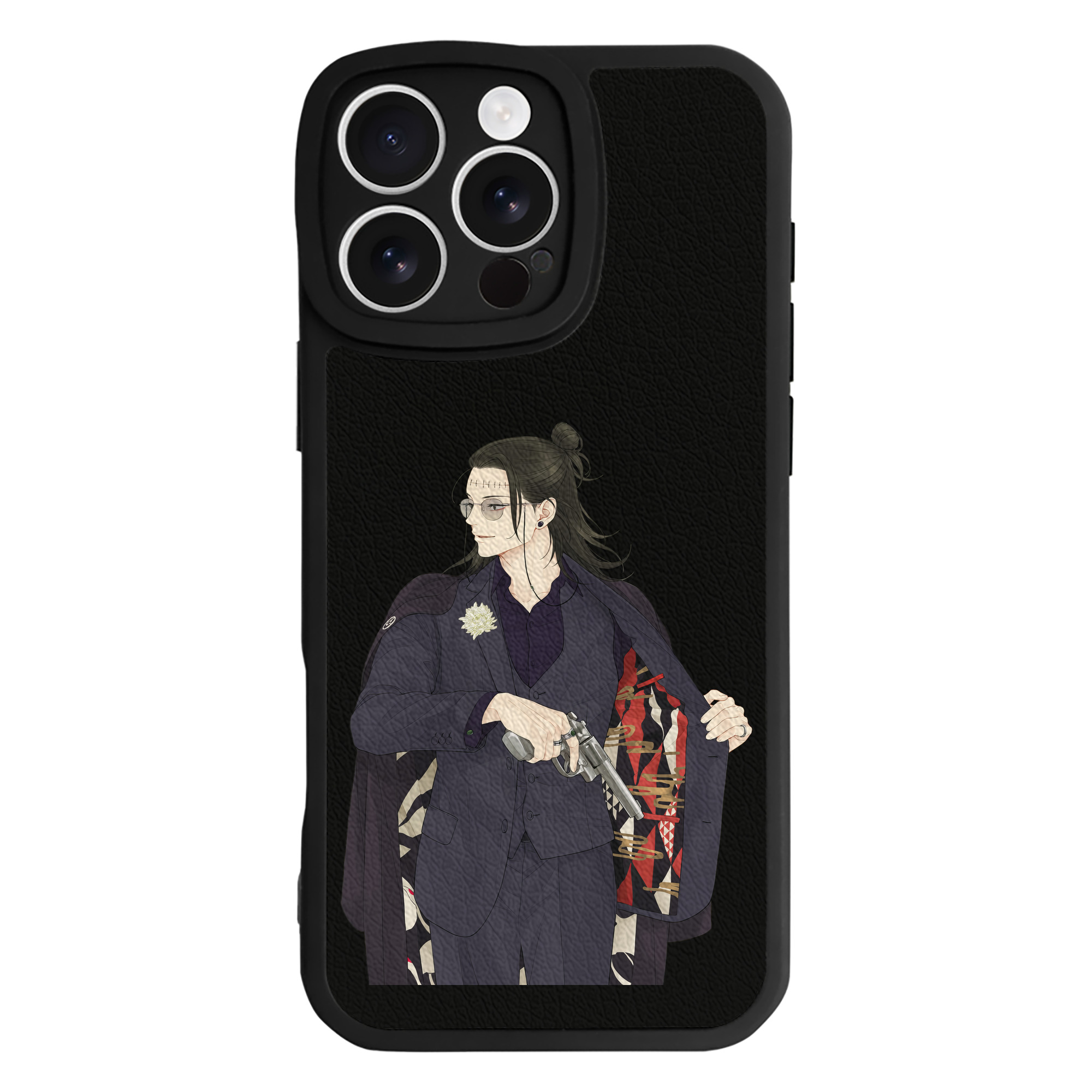 （画像用） 呪術廻戦 Jujutsu Kaisen 【iPhone 16シリーズ対応】シリコンスマホケース（レザー調） 材質：シリコン